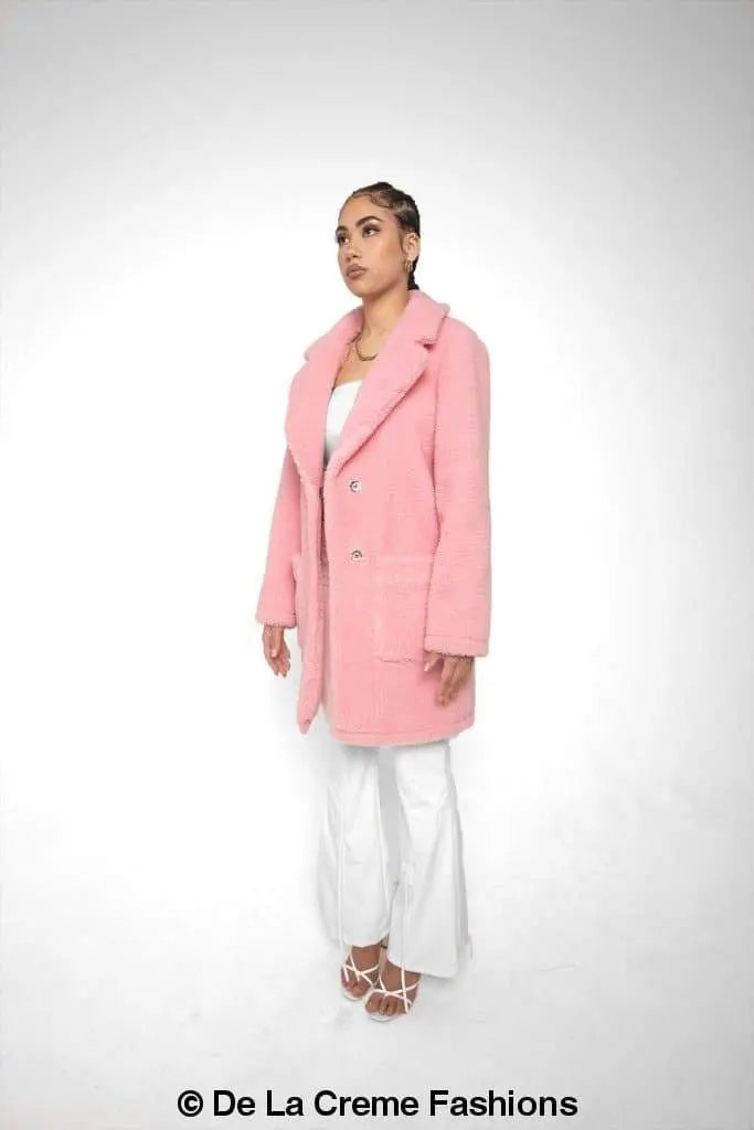 Jacqueline Oversized Teddy Coat - GLR SHOPPING