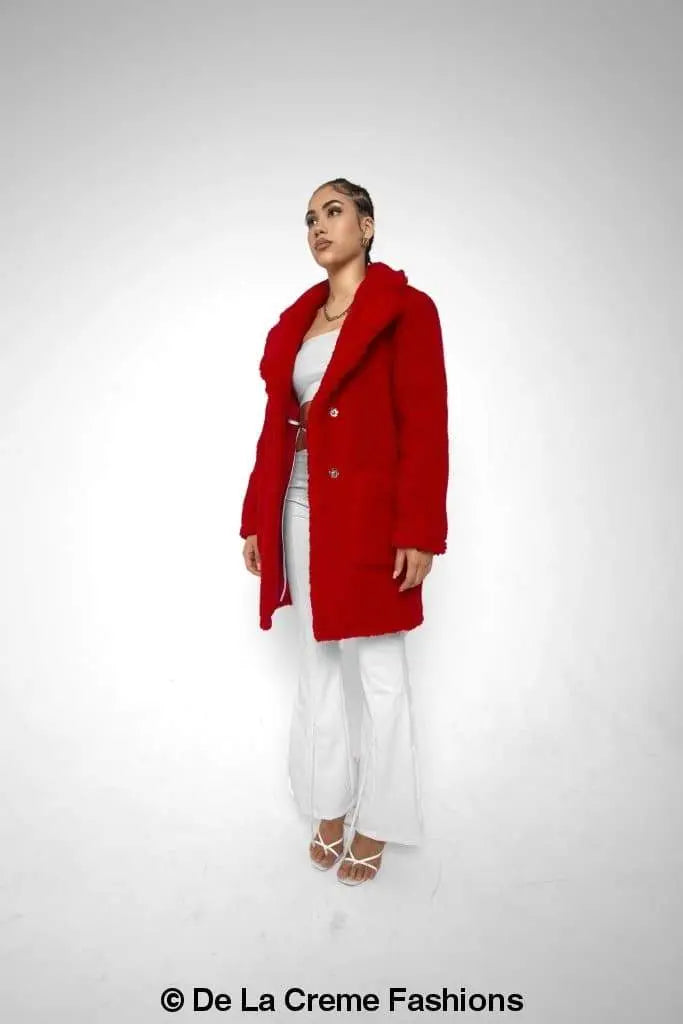Jacqueline Oversized Teddy Coat - GLR SHOPPING