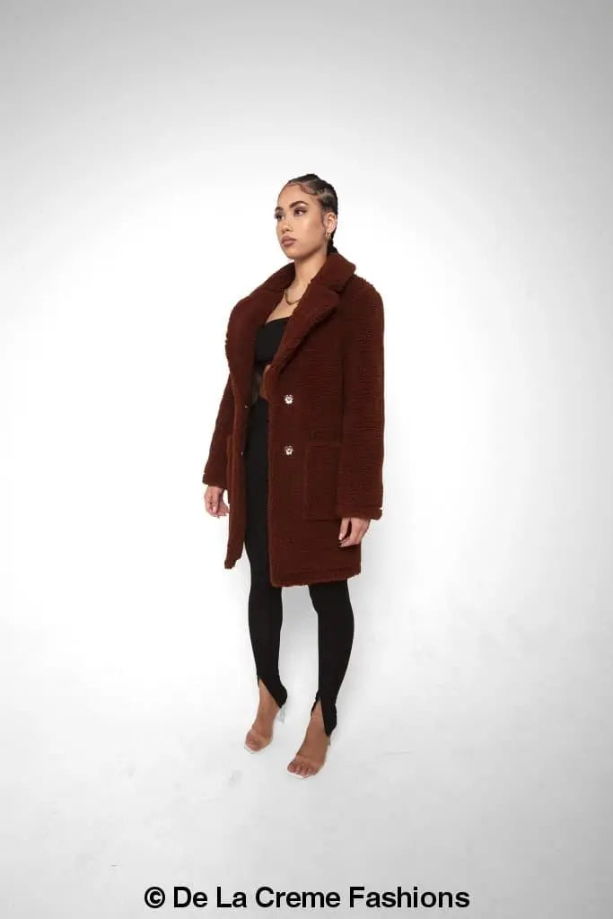 Jacqueline Oversized Teddy Coat - GLR SHOPPING