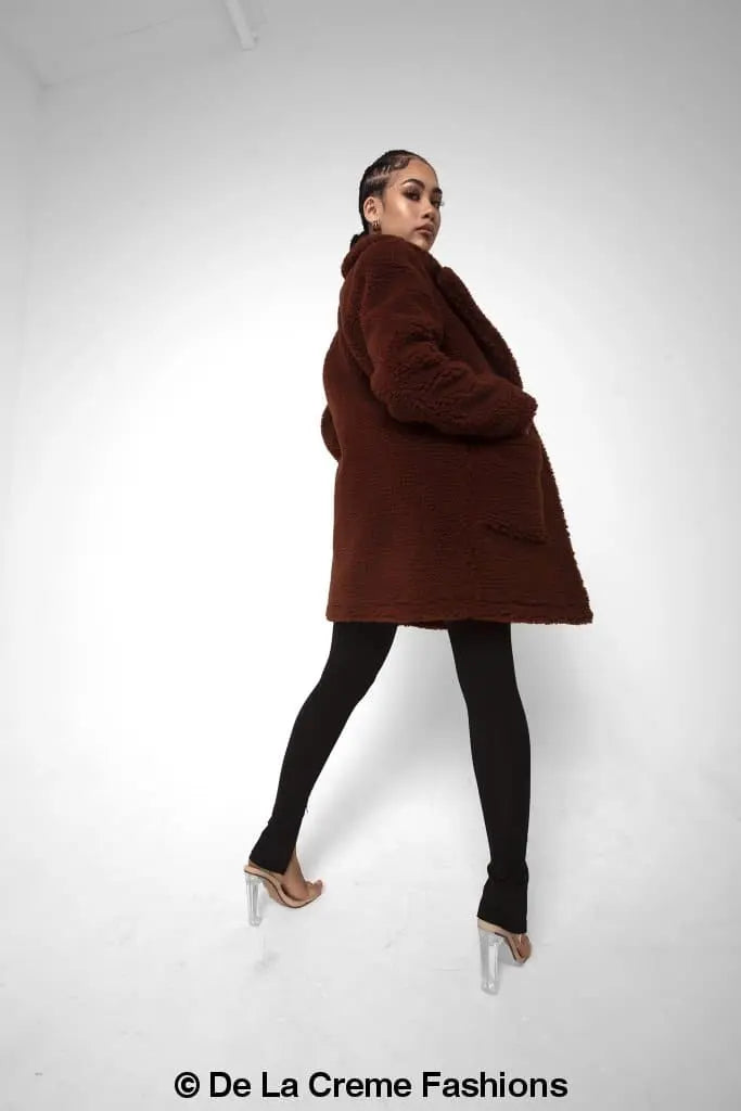 Jacqueline Oversized Teddy Coat - GLR SHOPPING