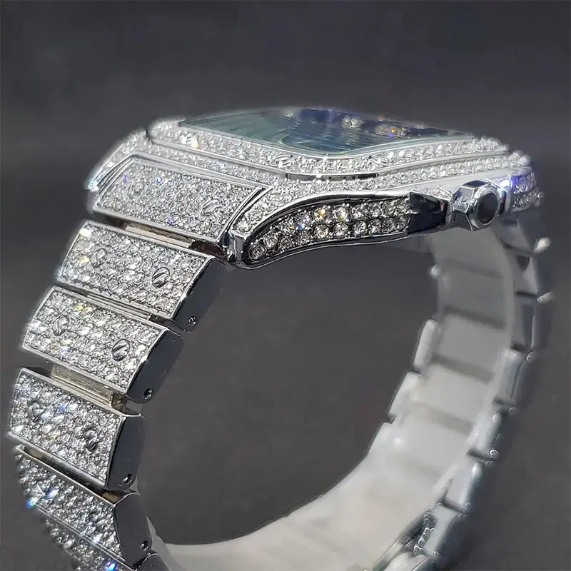Ice Out Diamond Square Watch - GLR SHOPPING