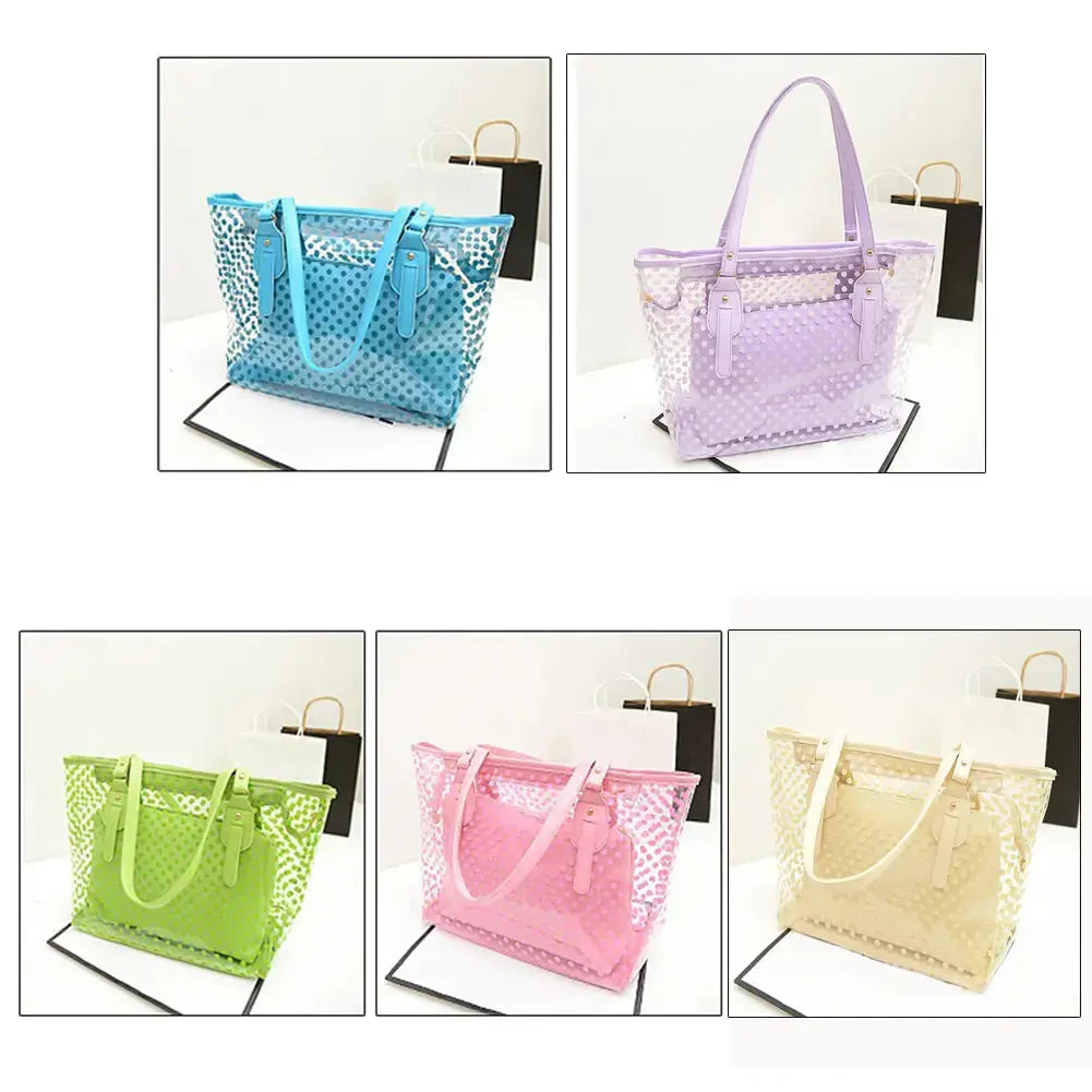 Candy Color Transparent Handbag - GLR SHOPPING