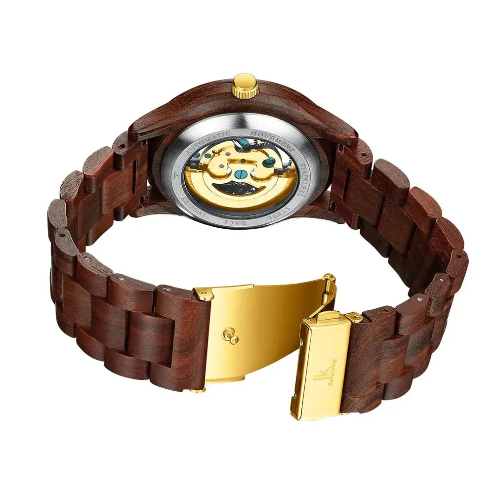 Classic Wooden Men's Mechanical Watch - GLR SHOPPING