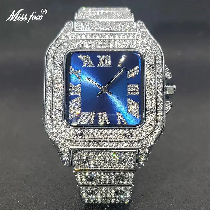 Ice Out Diamond Square Watch - GLR SHOPPING