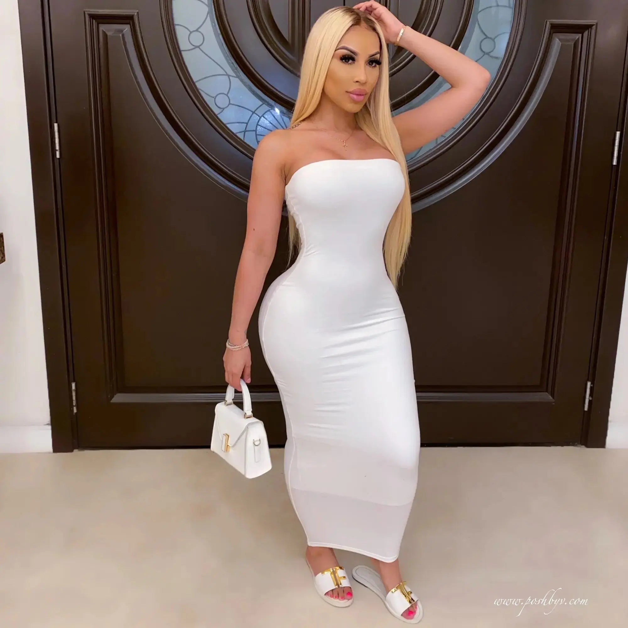 Chest Wrapped Long  Dress - GLR SHOPPING