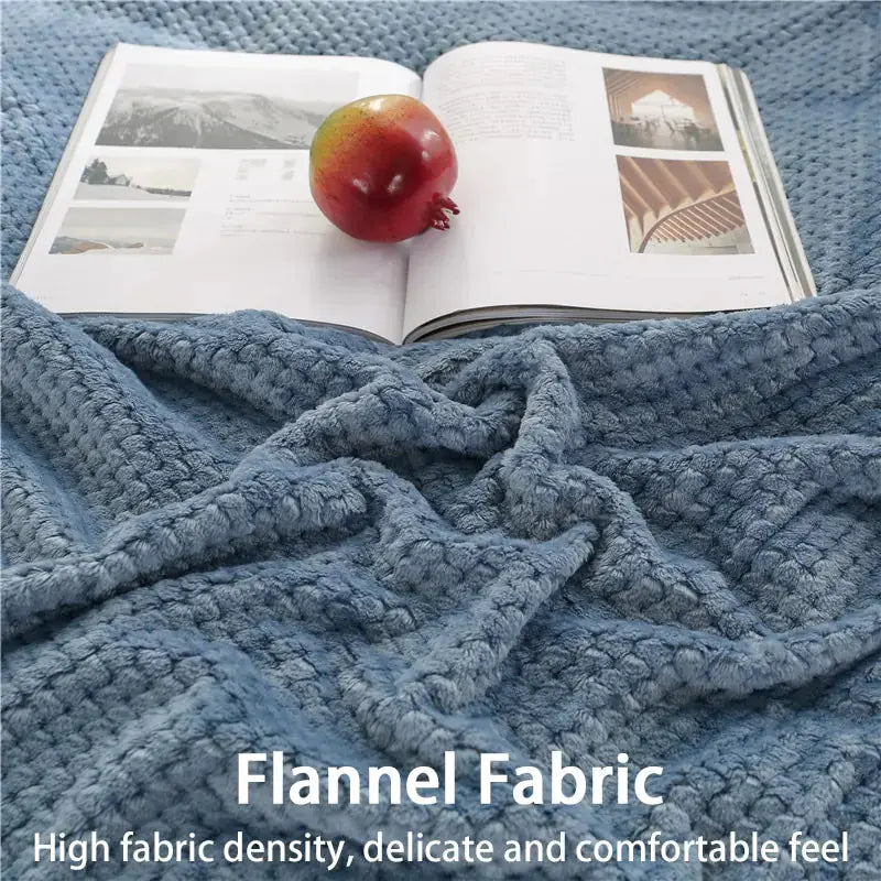 Fluffy Plaid Winter Bed Blankets GLR SHOPPING
