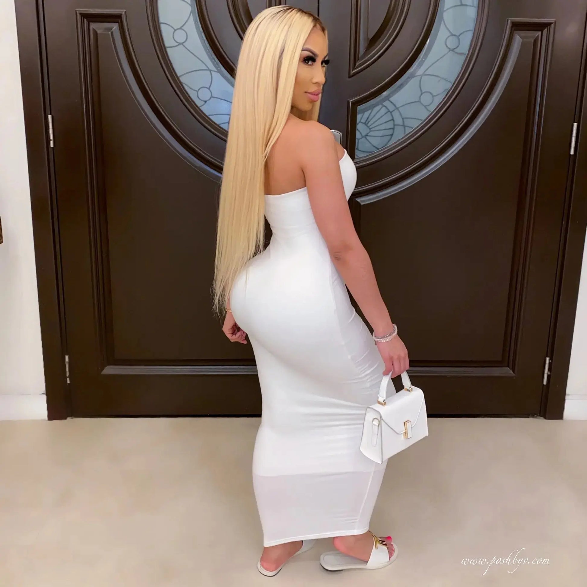 Chest Wrapped Long  Dress - GLR SHOPPING