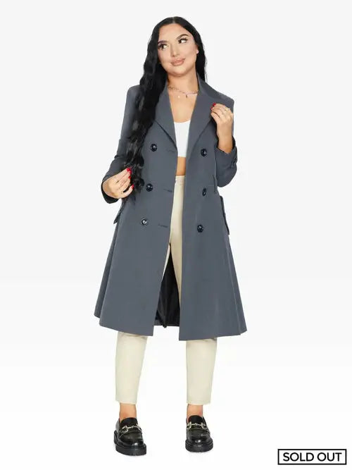 Spring/Summer Double Breasted Trench Mac Coat (1201-SP) - GLR SHOPPING