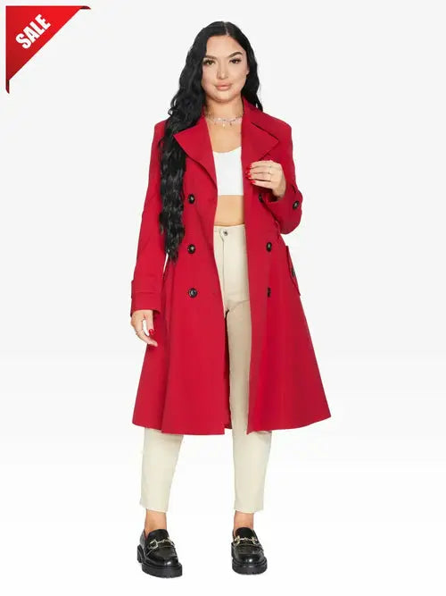 Spring/Summer Double Breasted Trench Mac Coat (1201-SP) - GLR SHOPPING