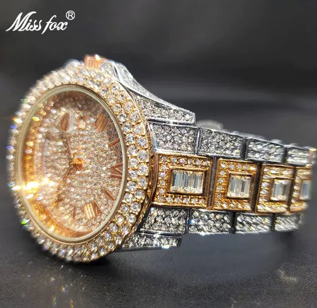 Masculino Diamond Quartz Watches - GLR SHOPPING