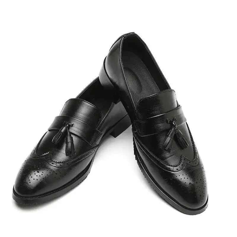 Classic Leather Tassel Loafers - GLR SHOPPING