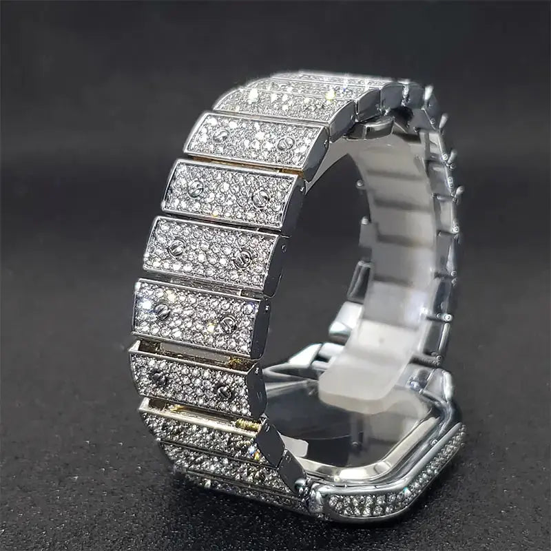 Ice Out Diamond Square Watch - GLR SHOPPING