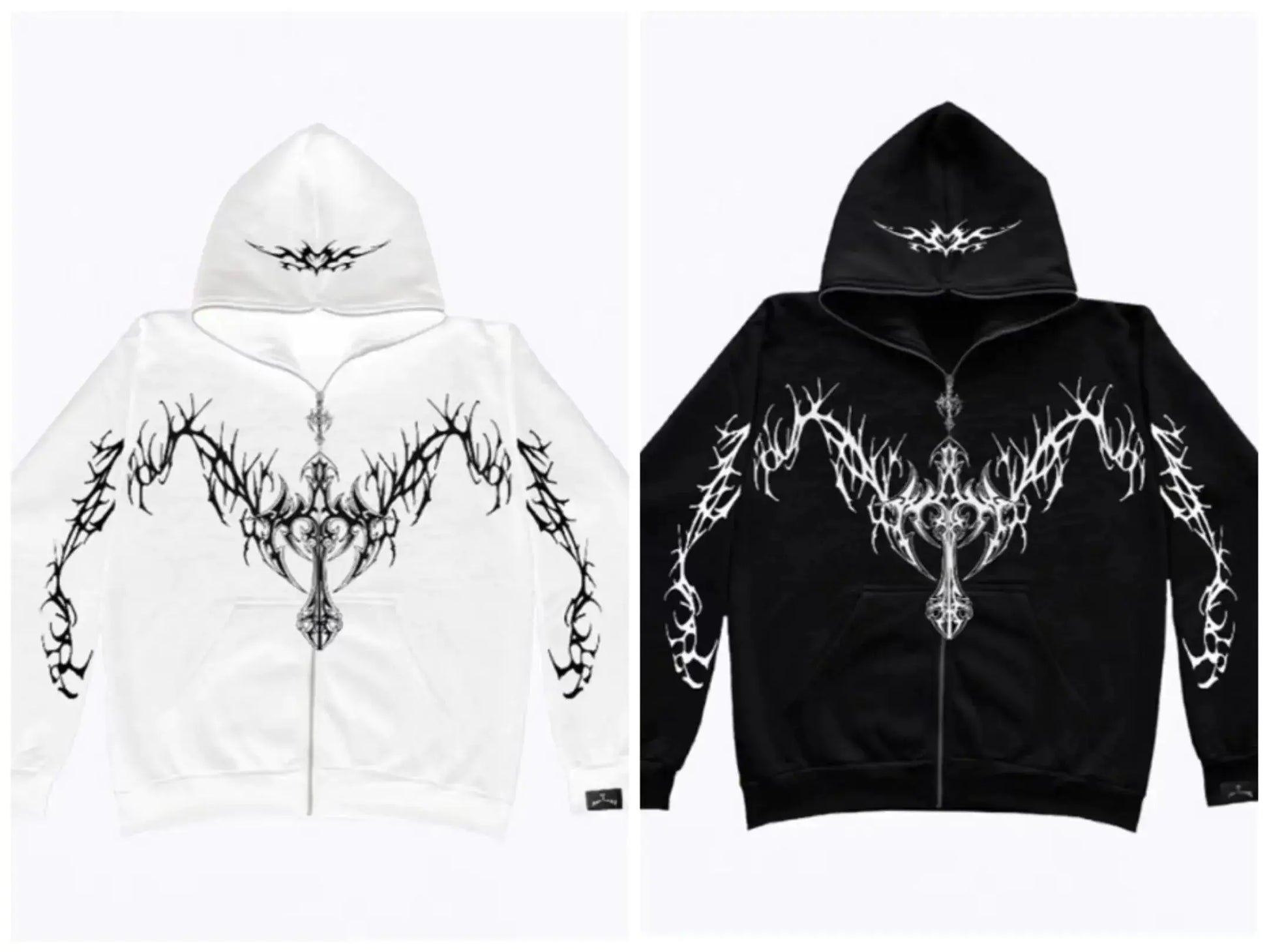 Gothic Clothing Trend Zipper Hoodies - GLR SHOPPING