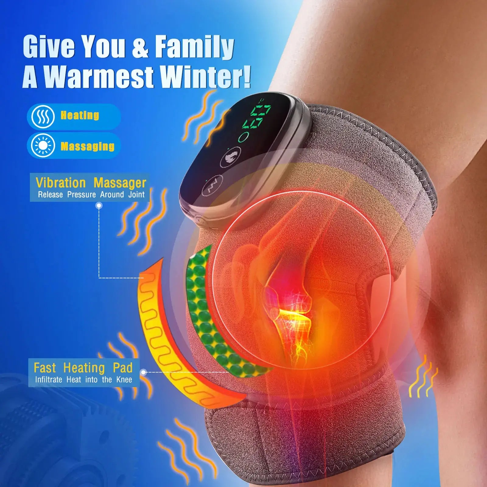 Thermal Knee Massager GLR SHOPPING