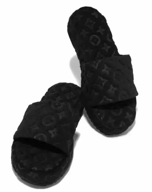LV Design Fur Slippers GLR SHOPPING
