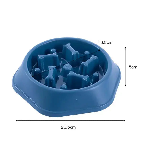 Slow Feeder Bone Design Pet Bowl GLR SHOPPING