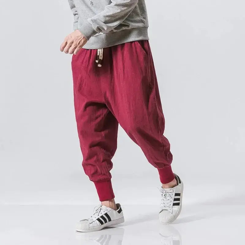 Cotton Linen Harem Pants for Men GLR SHOPPING