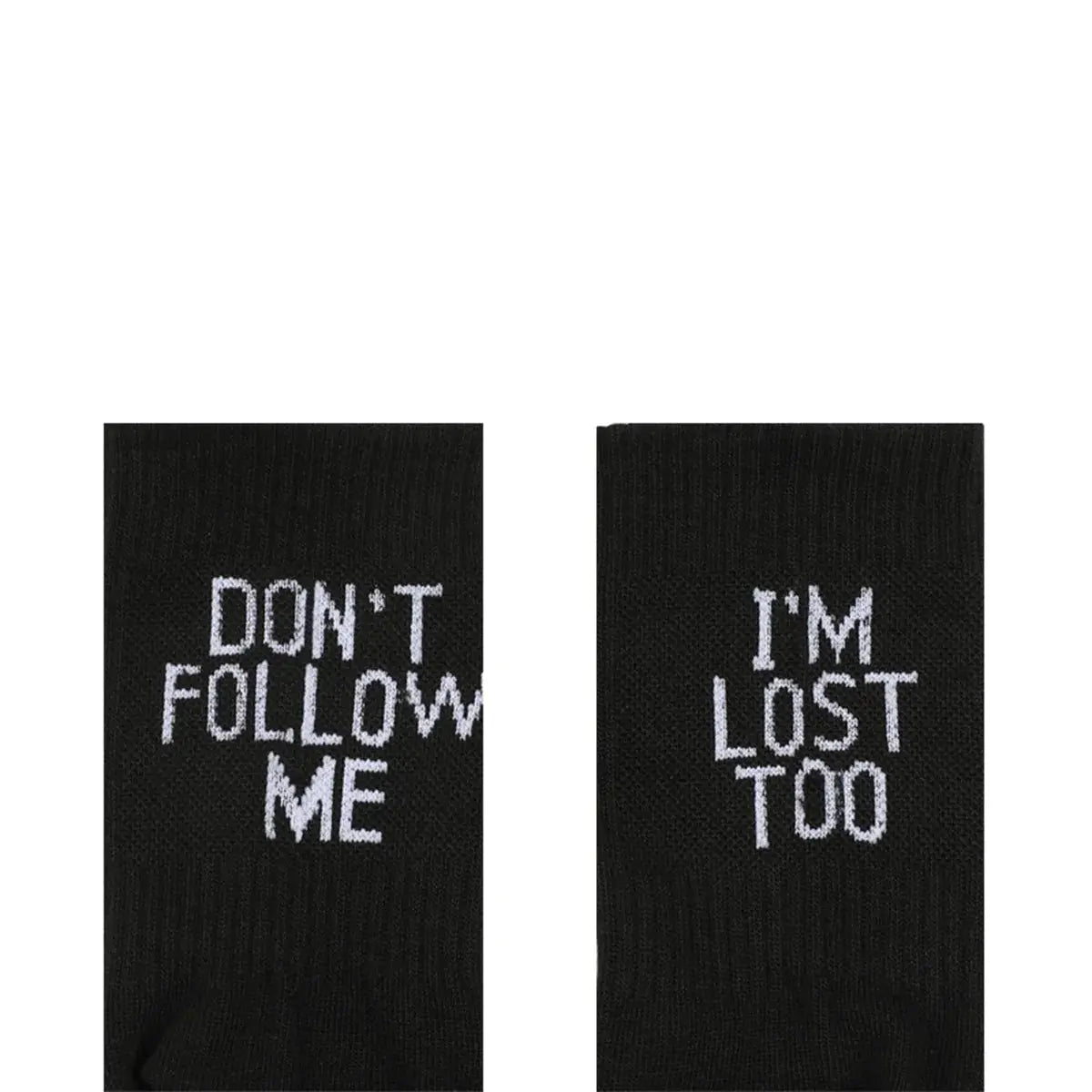Explosive Socks DON`T FOLLOW ME I AM LOST TOO GLR SHOPPING