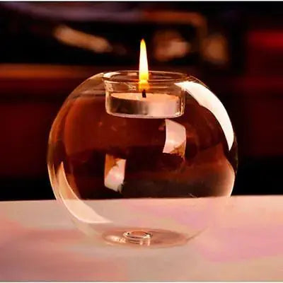 Europe-style Round Hollow Candle Glass GLR SHOPPING