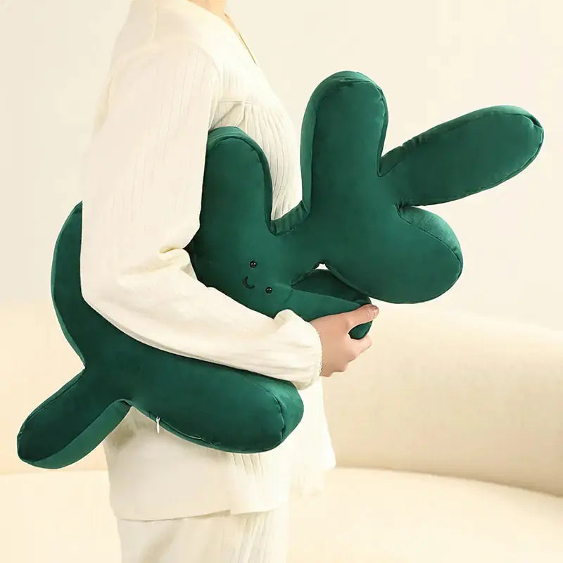 Green Leaf Plush Pillows GLR SHOPPING