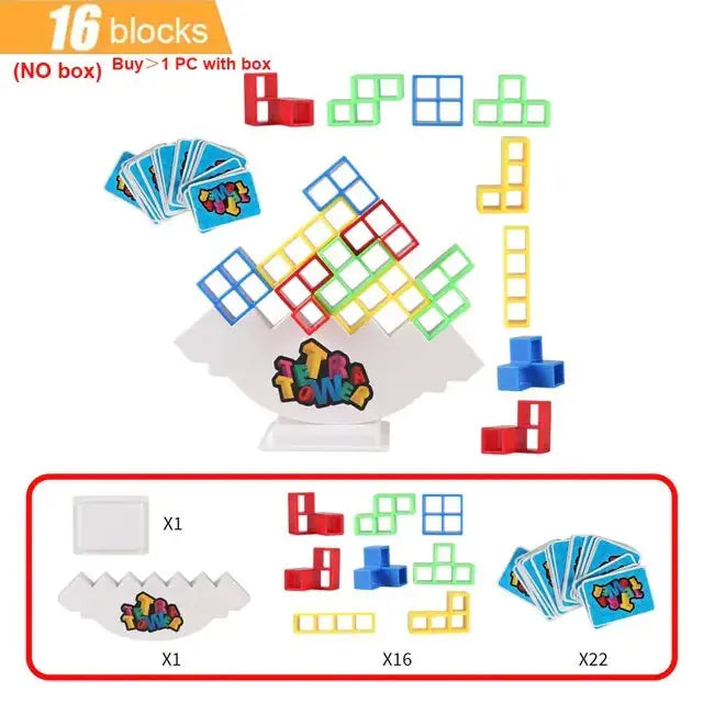 Stacking Blocks Tetra Tower Balance Game GLR SHOPPING