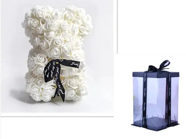 Rose Bear Teddy - Valentine's Day PE Foam Rose Bear GLR SHOPPING