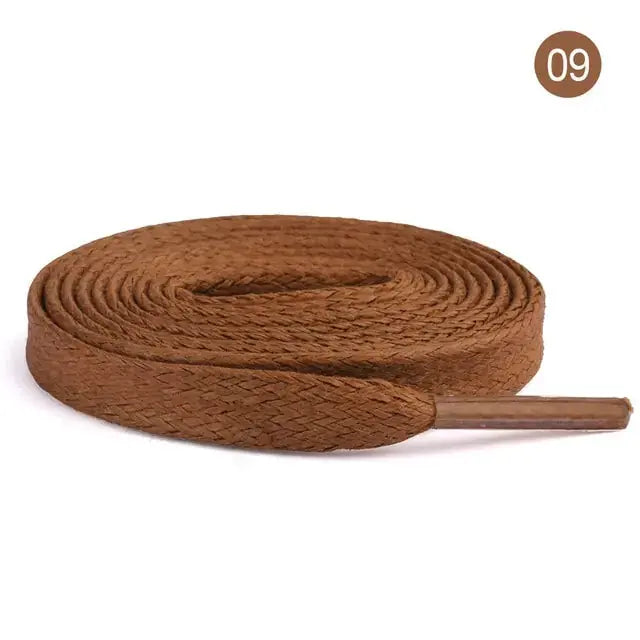 Flat Waxed Cotton Shoelaces Collection GLR SHOPPING