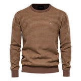 Spliced Cotton Men's Sweater