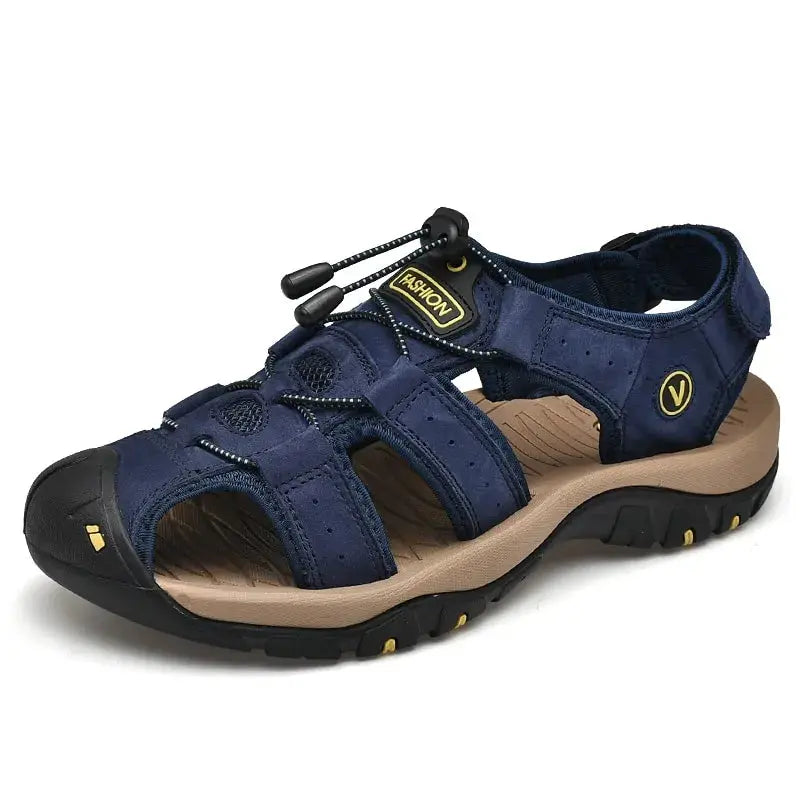MIXIDELAI Genuine Leather Men Shoes Summer New Large Size Men's Sandals GLR SHOPPING