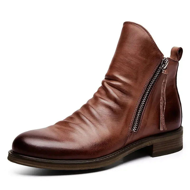 Men's Leather Boots GLR SHOPPING