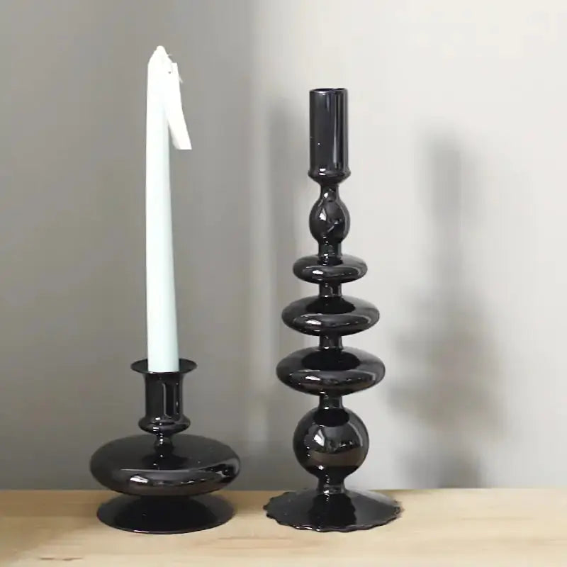 Rue Glass Candlestick GLR SHOPPING