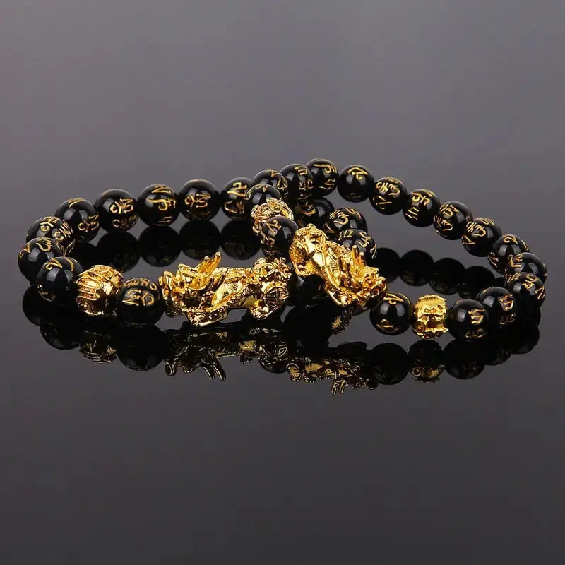 Feng Shui Wealth Bracelet: Black Beads GLR SHOPPING