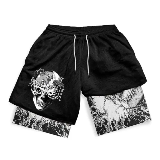 2 in-1 Compression Shorts for Men - GLR SHOPPING