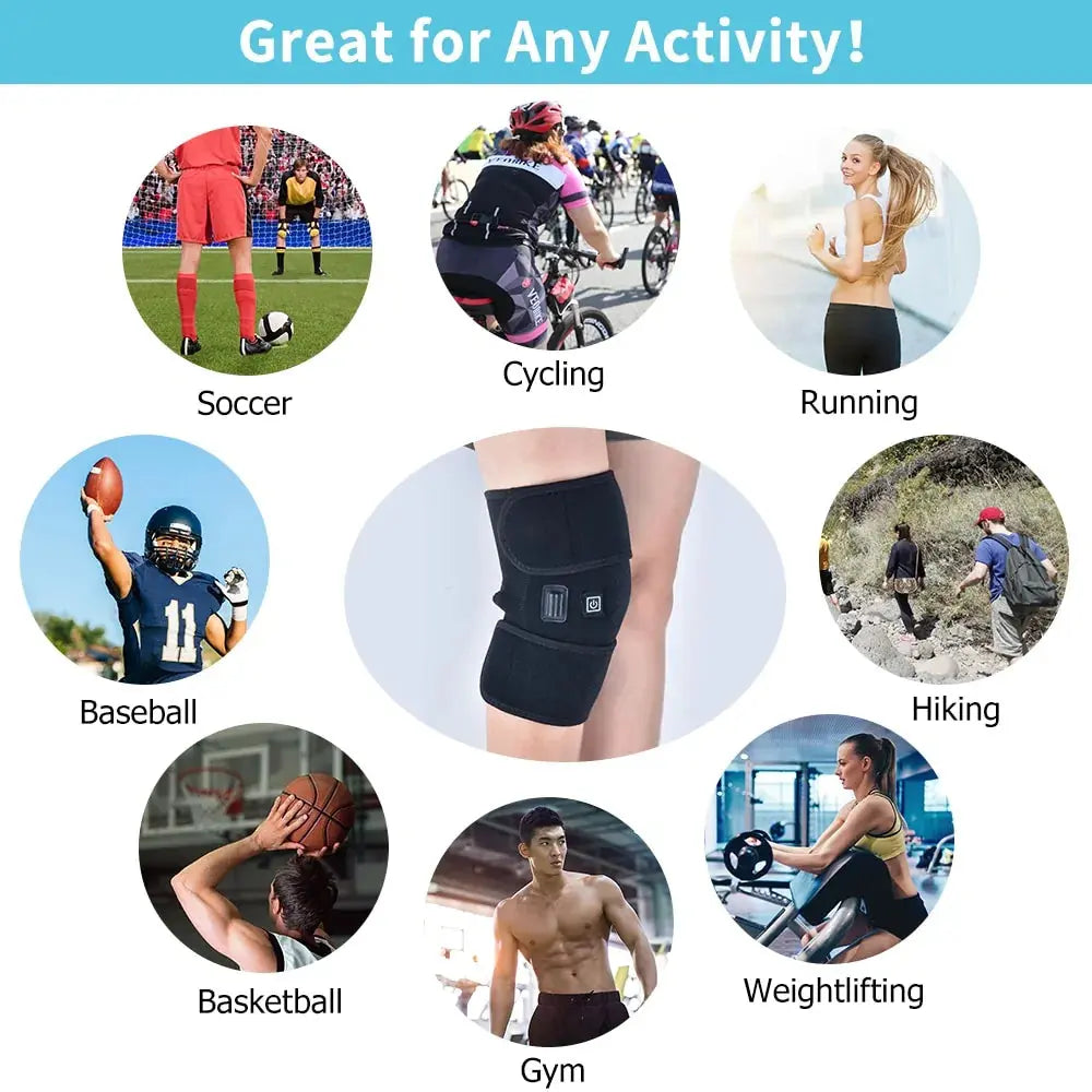 Knee Brace Support Wrap Massager Infrared Heating Hot Therapy GLR SHOPPING