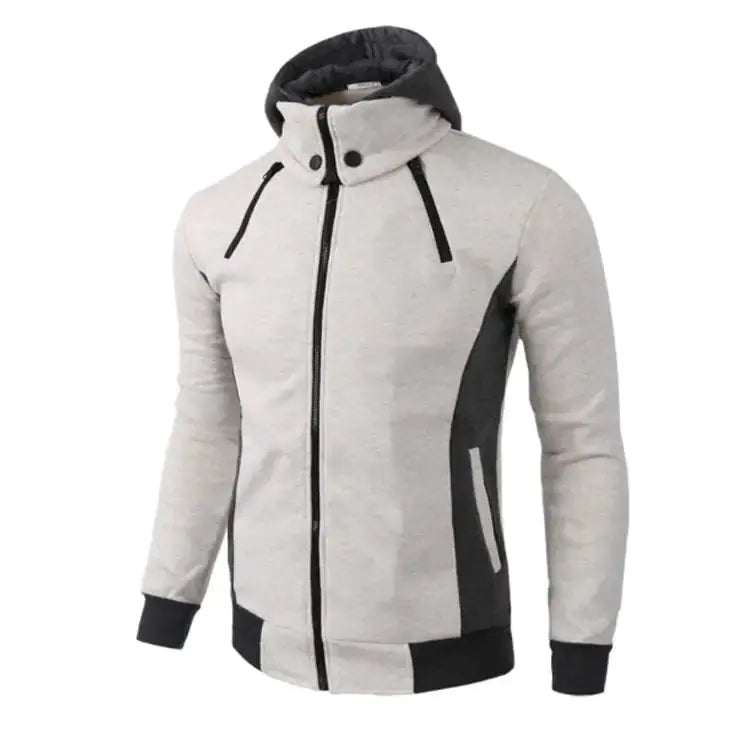 Double Zipper Hoodie Jacket for Men - GLR SHOPPING