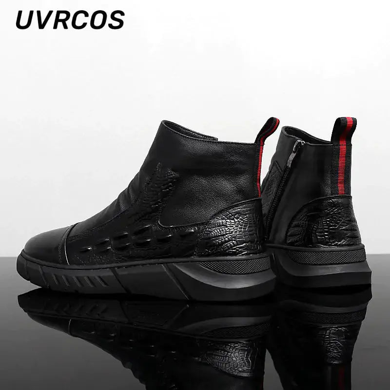 Thick-soled Men Work Boots Shoes GLR SHOPPING