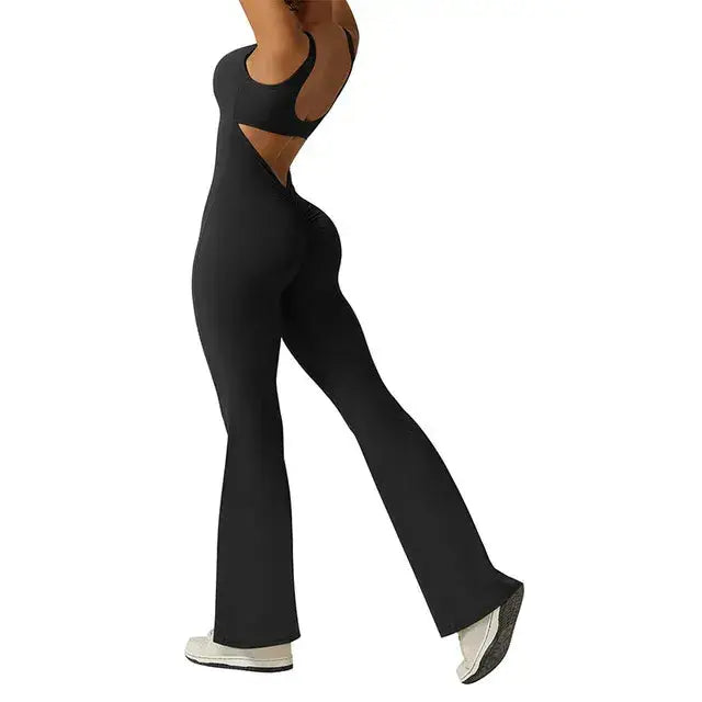 Sexy Push Up Flare Jumpsuit GLR SHOPPING