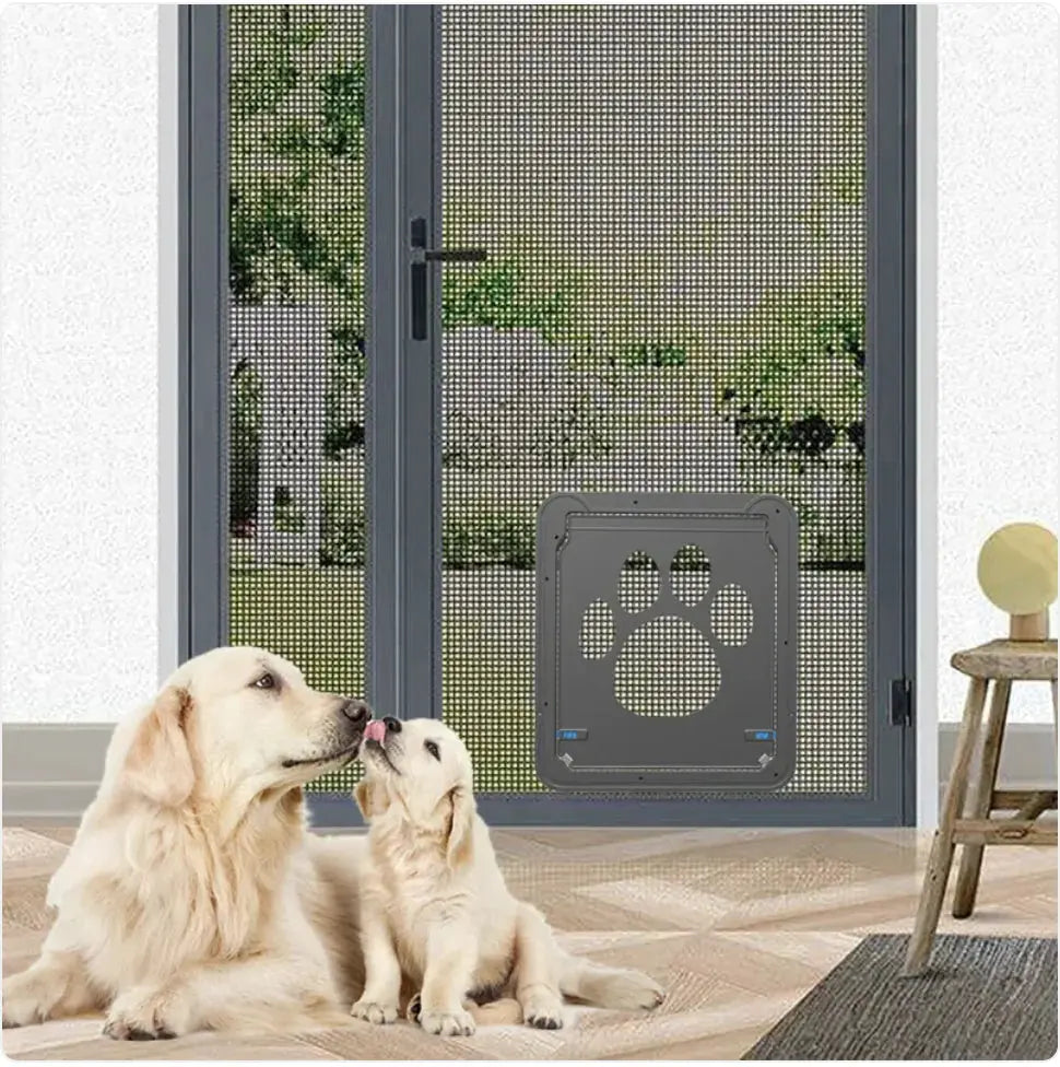 Paw Print Anti-Bite Screen Door GLR SHOPPING