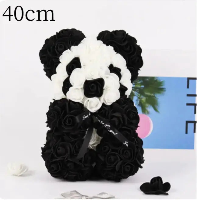 Rose Bear Teddy - Valentine's Day PE Foam Rose Bear GLR SHOPPING