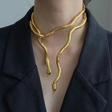 Punk Hip Hop Multi-Function Snake Necklace