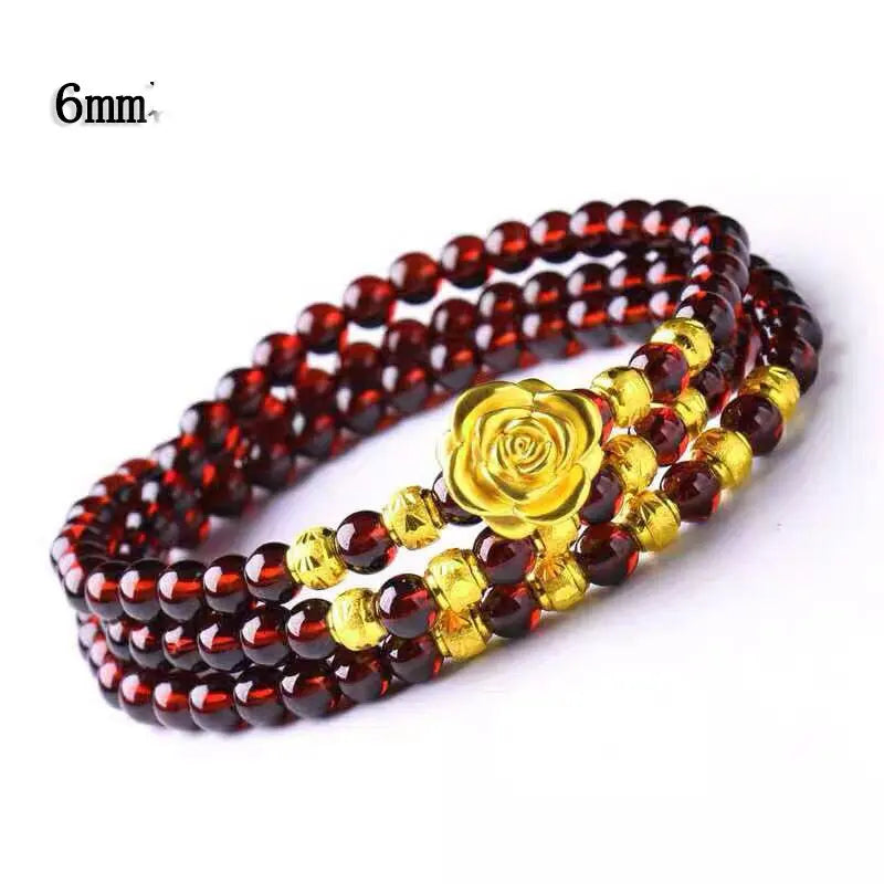 Black Gold Beaded Pixiu Bracelet GLR SHOPPING