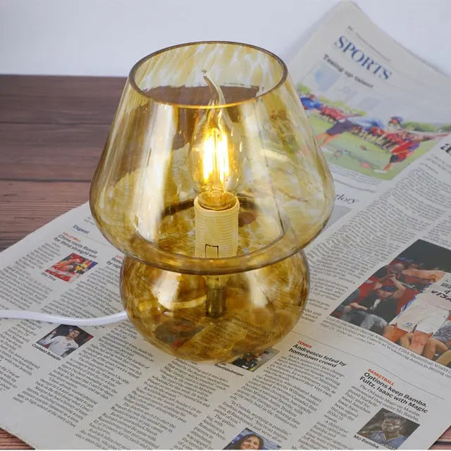 Glass Translucent Bedside Lamp - GLR SHOPPING