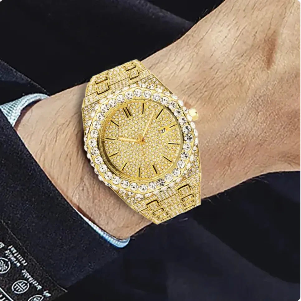 Men's Starry Diamond Quartz Watch GLR SHOPPING