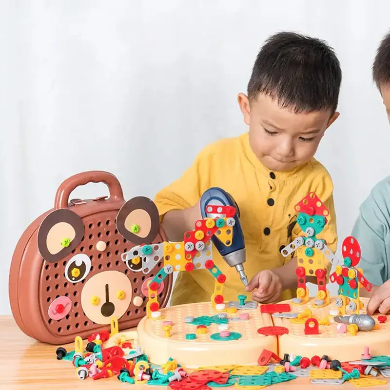 Children Electric Drill Toolbox Driller Games GLR SHOPPING