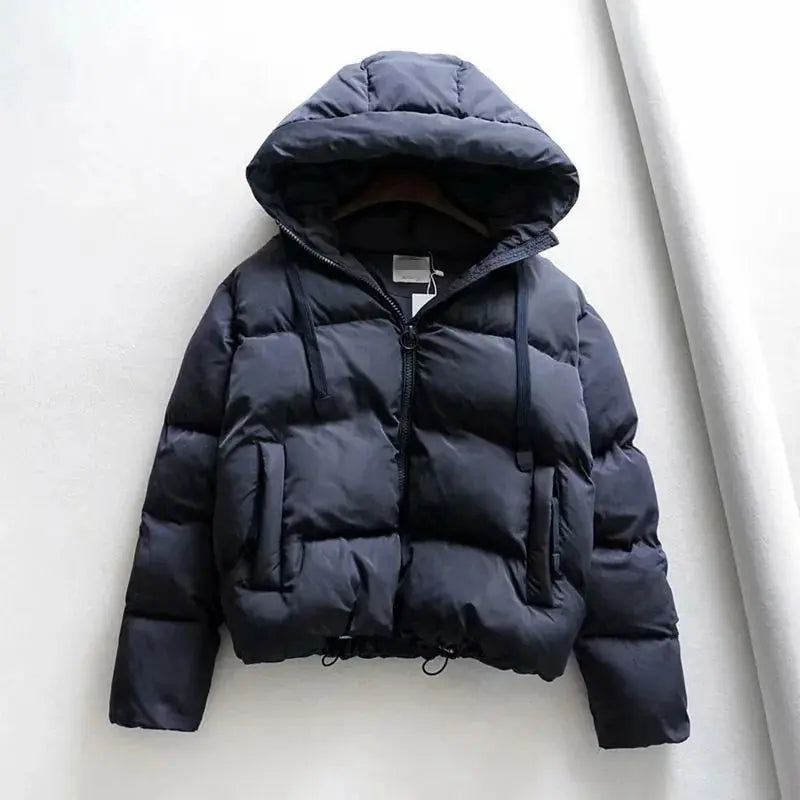 Cotton Padded Jacket Winter Hooded Parkas Women Casual Puffer Jacket GLR SHOPPING