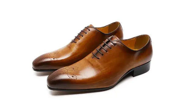 Men's Leather Oxford Shoes GLR SHOPPING