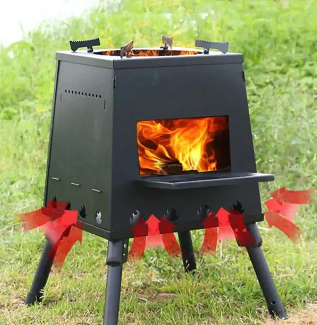 Camping Wood Stove Portable Outdoor GLR SHOPPING