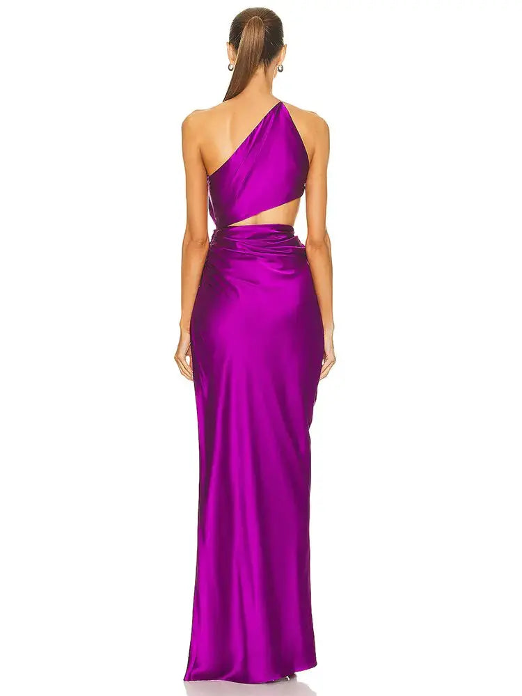 One Shoulder Waist Hollow GLR SHOPPING