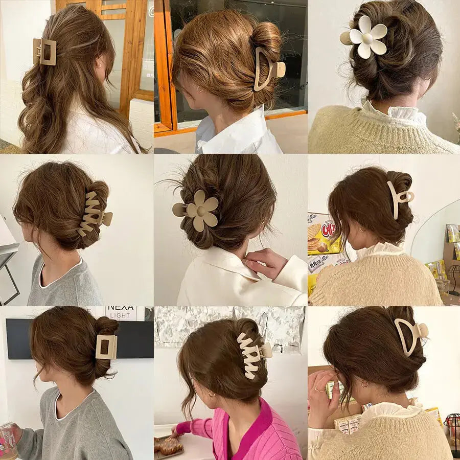 Geometric Flower Hair Clip Set GLR SHOPPING