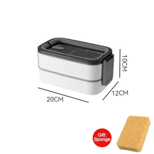 2 Layer Stainless Steel Bento Box GLR SHOPPING
